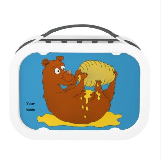 Picture Bear eating from a beehive lunchbox by mailboxdisco 