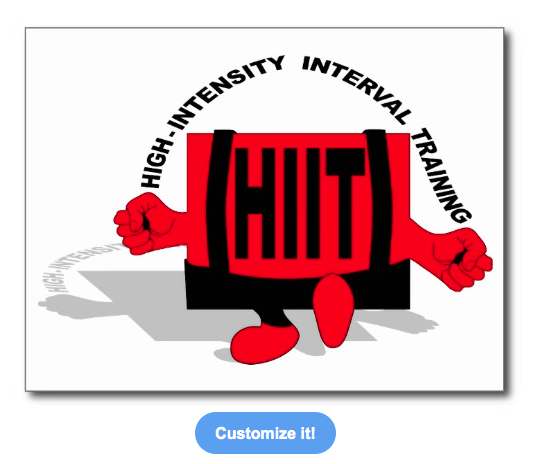hiit, skipping, h i i t, high intensity interval training, training, workout, gym, motivation, gym motivation, typography, red man, post card
