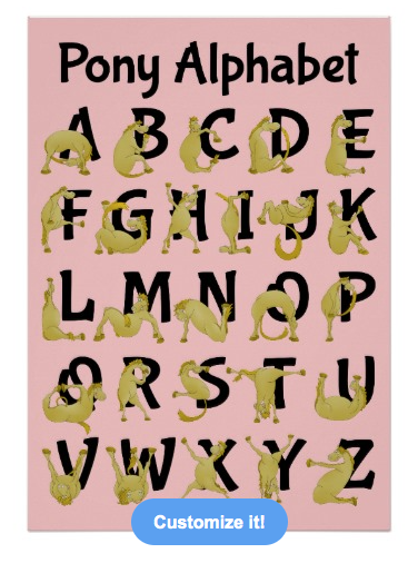 pony, horse, cartoon pony, alphabet chart, educational, pony alphabet, abc, cute pony, funny pony, funny, learning, posters