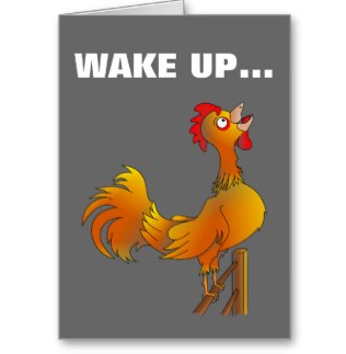 Crowing rooster | cartoon image | customizable products 