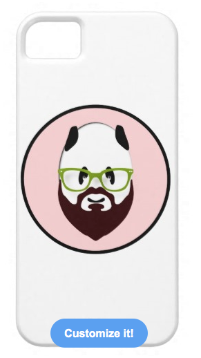 panda, bear, panda wearing glasses, panda with a beard, bear wearing glasses, bear with a beard, beard, hipster, wearing glasses, funny panda, moustache, mustache, glasses, green glasses, funny bear, iPhone 5/5S Covers