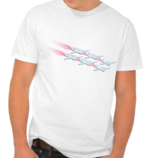 fokker, vapor, pink, airplane, aerobatic, flying, planes, flying in formation, air show, vapor trail, trail, formation, flight, plane, vapour, t shirt