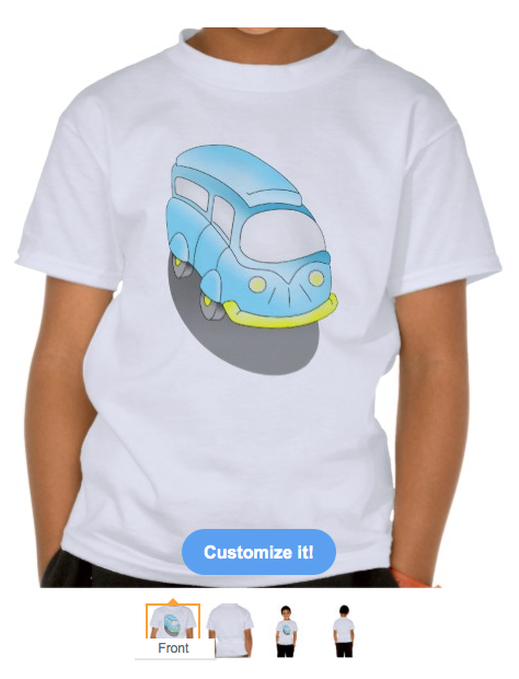 van, blue van, camper van, holiday mode, kombi van, cartoon van, for kids, tshirts