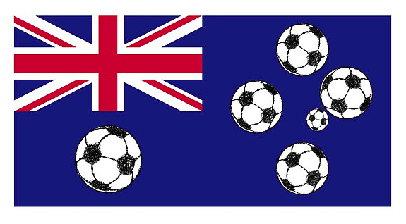 football, soccer ball, soccer, footy, austraila, australian, commonwealth star, southern cross, constellation, union jack, flag, flag of australia, australian flag, ball, sketch of ball, stylised flag