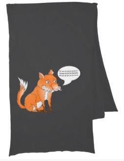Make the fox say whatever you like scarf by mailboxdisco 