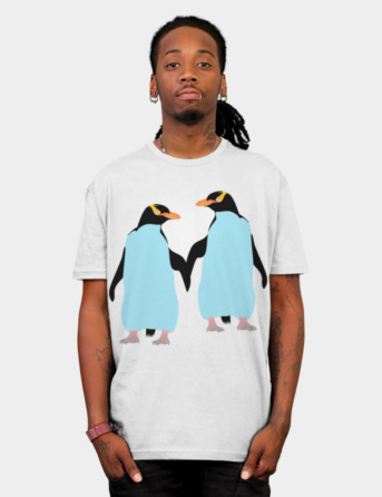 Lesbian Pride Cute Penguin T-shirt