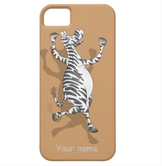 Picture Zebra jumping for joy cover for iPhone 5/5S by mailboxdisco  zazzle