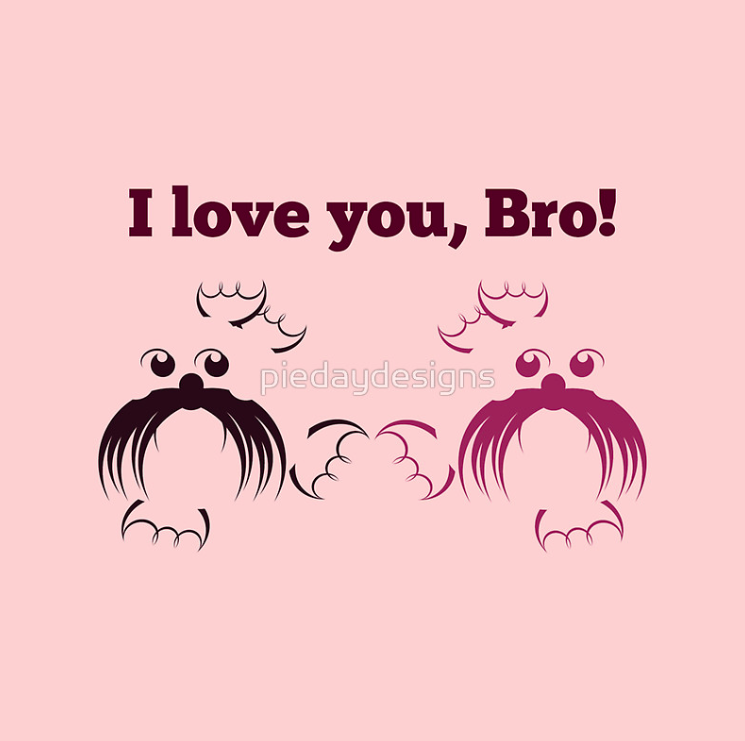 t-shirt, wedding gift card, tote bag, t-shirt, gay, relationships, homsexual, gay seals, beard, breads, seals, seal, seal with beard, bearded seal, bearded, pink seals, love, i love you, i love you bro, shades of pink