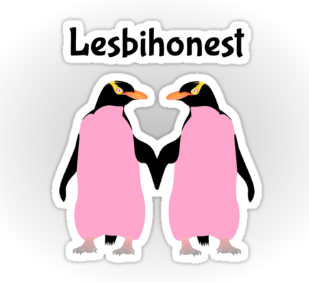  Stickers lesbihonest, lets be honest, lesbian, lesbian pride, yellow eyed penguin, hoiho, penguins holding hands, pastel colours, i love you, gay pride, gay, blue penguin, green peunguin, love, gay love, relationships, new zealand birds, new zealand native birds, endangered birds, endangered species, lesbian love