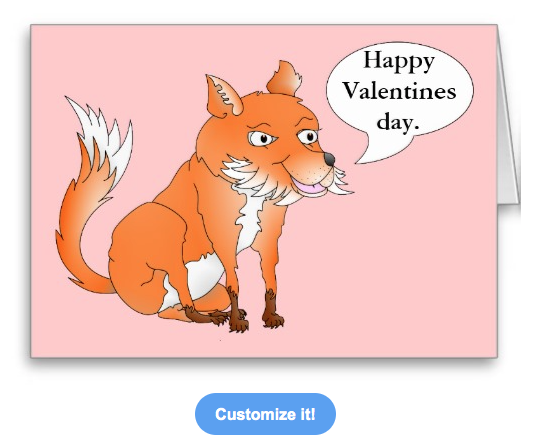 what does the fox say, fox, fox cub, cute fox, valentines day, be my valentine, pink valentines day, valentine, cartoon fox, smiling fox, greeting card