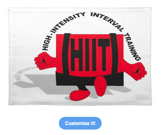 hiit, h i i t, high intensity interval training, training, workout, gym, gym motivation, typography, cross training, motivation, skipping, red man, placemat