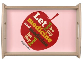 Let food be thy medicine and medicine be thy food serving tray by Pie day designs