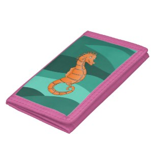 Picture cartoon Orange seahorse wallet by mailboxdisco 