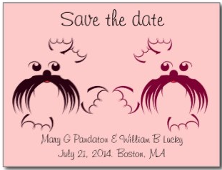 Loving seals Save the date by Piedaydesigns 