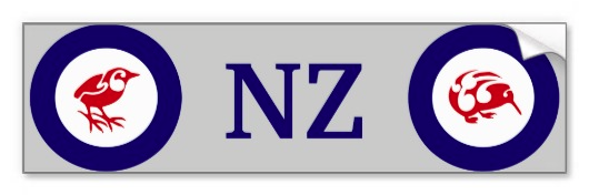 kiwi, new zealand, bird, native, koru, rock wren, wren, maori, tribal, blue, red, piwauwau, bumper stickers