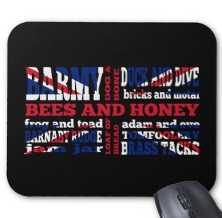 Picture, mouse pad, england, london, cockney, rhyming slang, rhyming, slang, great britain, union jack, flag, adam and eve