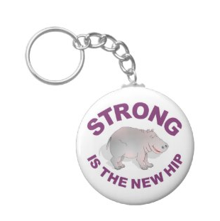 Hippo, strong is the new hip keychain by mailboxdisco 