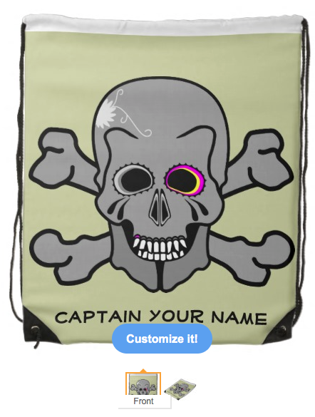 pirate, skull, pirates, skull and cross bones, sailing, sailor, bones, scary, pirate flag, jolly roger, Backpacks