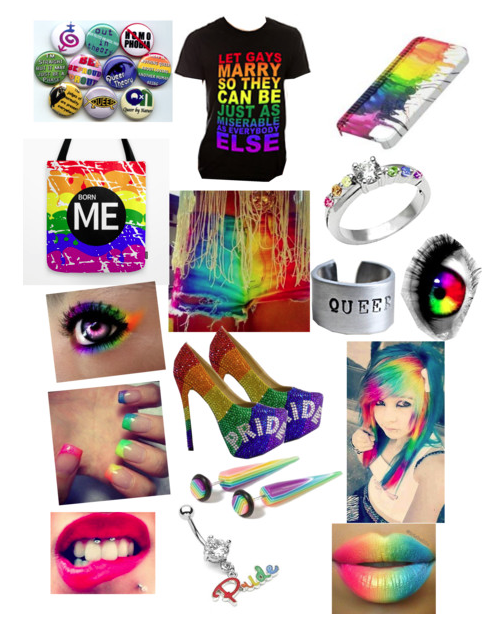 polyvore set, born this way, gay, lesbian, lgbt, queer, rainbow, gaypride