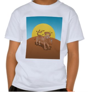Long nosed dog shaking off the muck tee shirts by mailboxdisco  hound