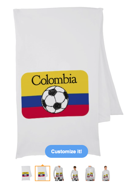 scarf, colombia, colombian flag, flag, stripes, black and white ball, sketch, football, soccer, soccer ball, flag of colombia, Scarf Wraps