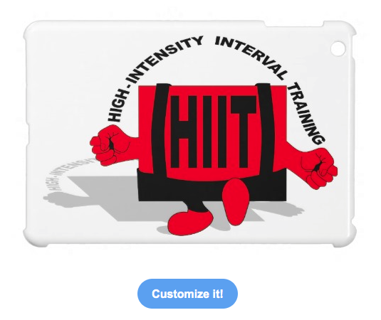 hiit, h i i t, high intensity interval training, training, workout, gym, gym motivation, typography, cross training, motivation, skipping, red man, iPad Mini Cover