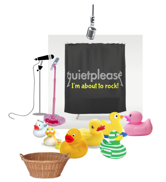 ROCK, MUSIC, QUIET PLEAE, FUNNY, SHOWER CURTAIN, SOCIETY6