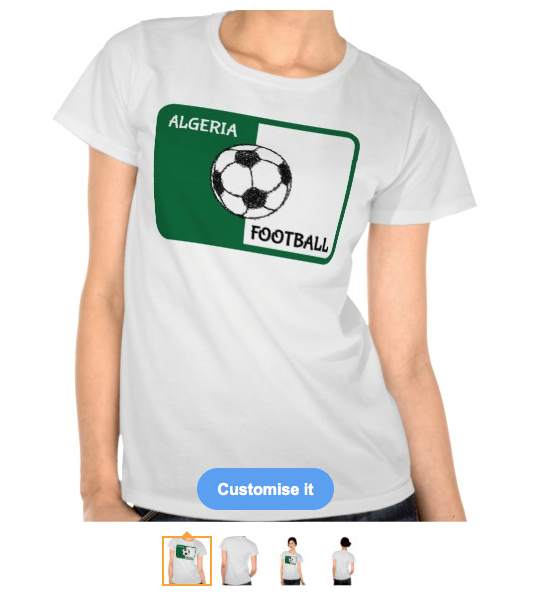 algeria, algerian, flag of algeria, algerian flag, green and white flag, flag, football, soccer, black and white ball, soccer ball, t-shirt, shirt for her