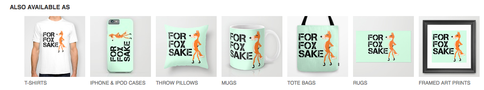 Fox, fox with a bad back, for fox sake, oh for fox sake, funny, humour, fox standing up, slang, fuck, for fucks sake, fuck's sake, typography, typographic