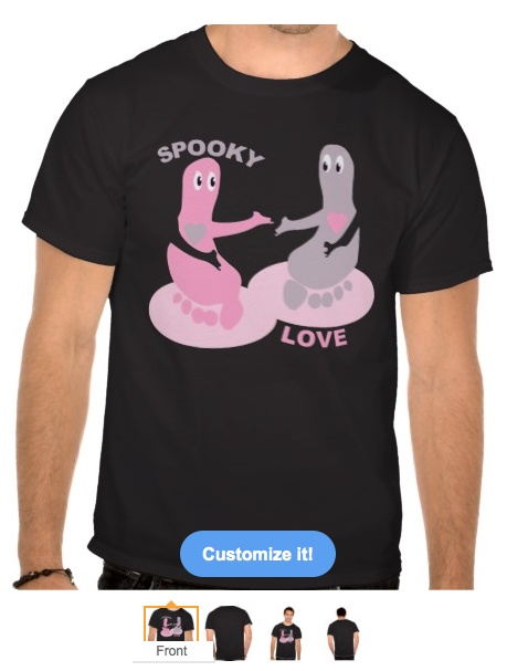 ghost, ghosts, feet, foot, love, pink ghost, spooky love, cute ghost, spooky, cute ghosts, boo, holding hands, t-shirt