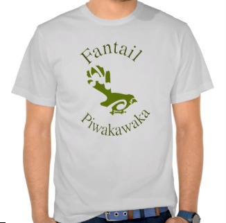 shirt, fantail, forest, koru, piwakawaka, bird, new zealand, kiwi design, maori design, forest greens, native, maori
