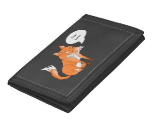 Make the fox say whatever you like wallet by mailboxdisco 