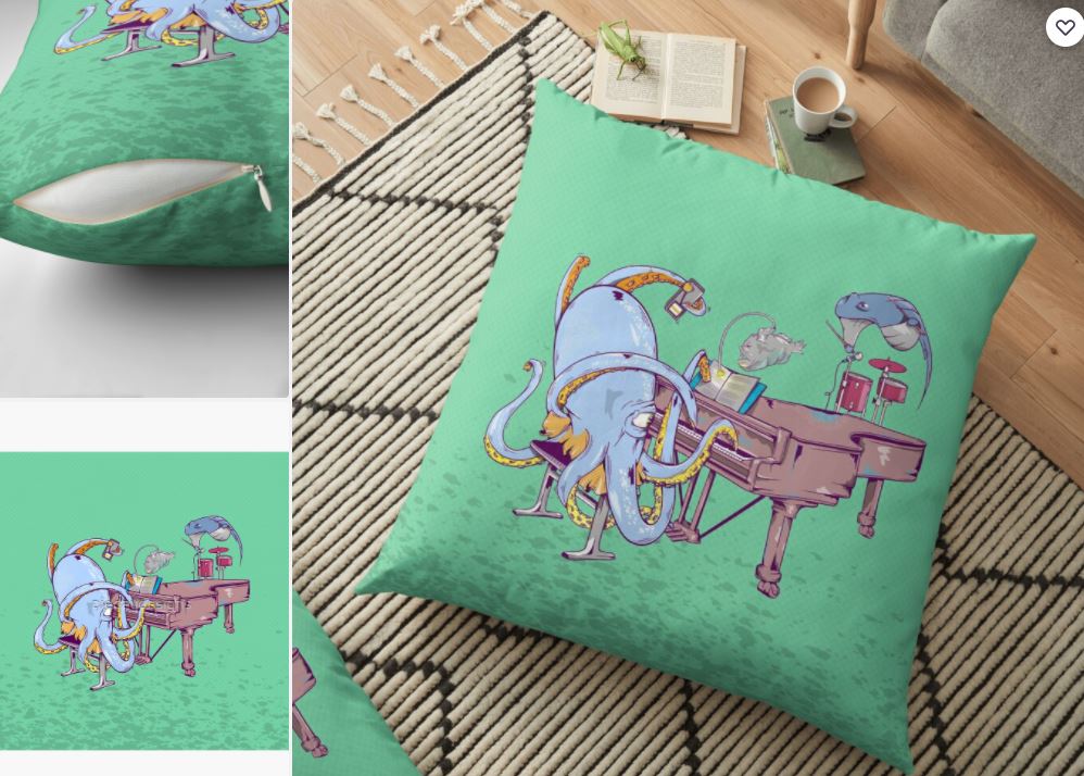 Picture, cartoon octopus, playing piano, learning paino, octopus playing paino,
